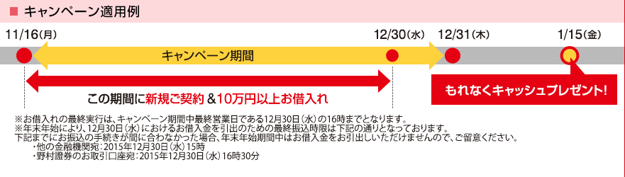 キャンペーン適用例
